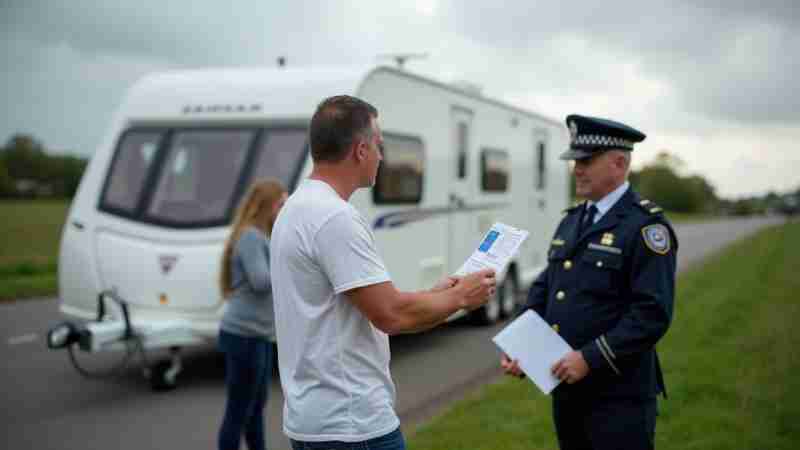 Caravan Owners with Newer Licences Face £1,000 Fine for Towing Oversized Trailers, Concept art for illustrative purpose, tags: refresher safe - Monok