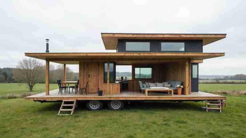 Ingenuity transforms caravans into a unique family home, Concept art for illustrative purpose - Monok